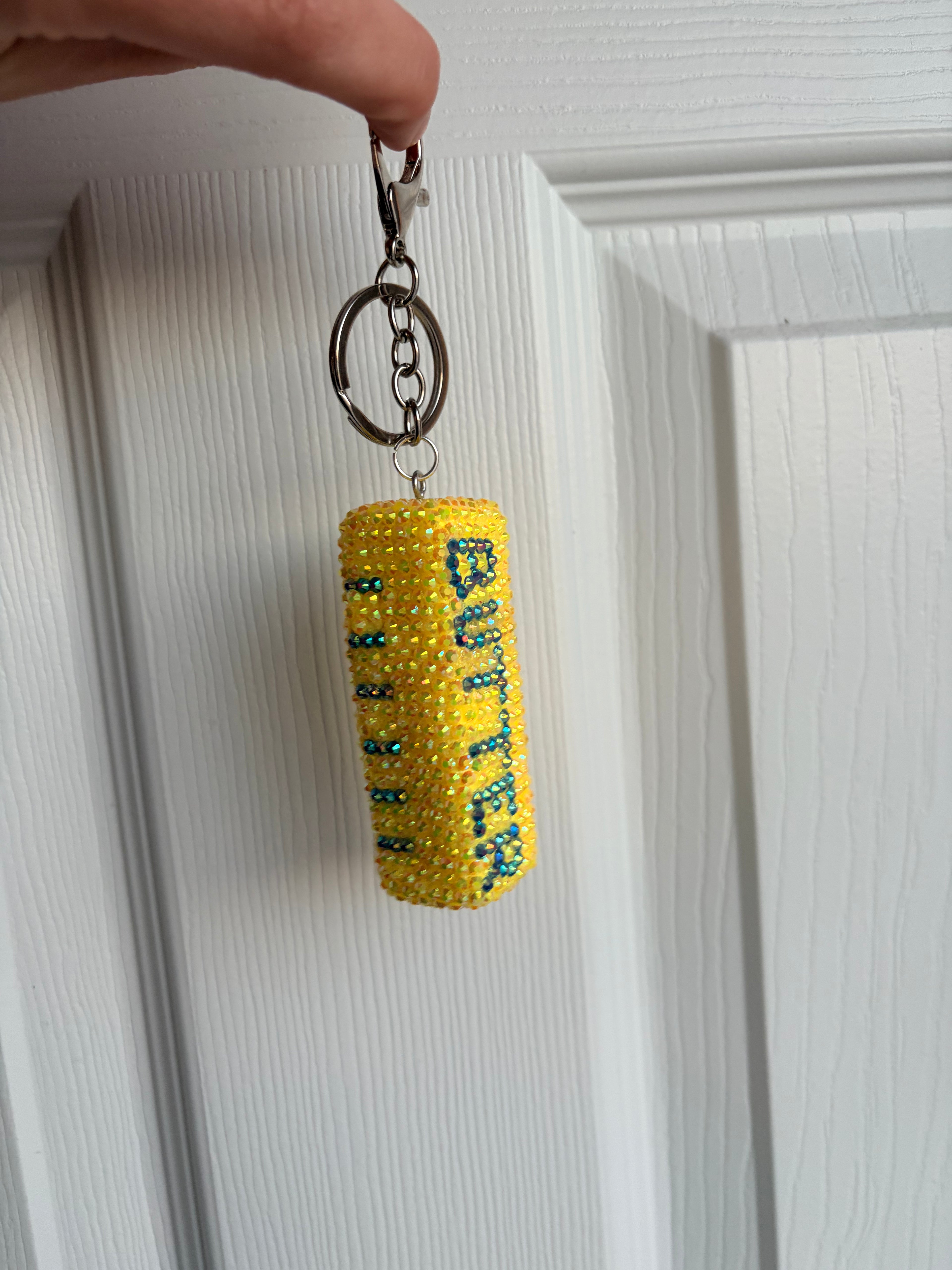Bedazzled Butter Keychain