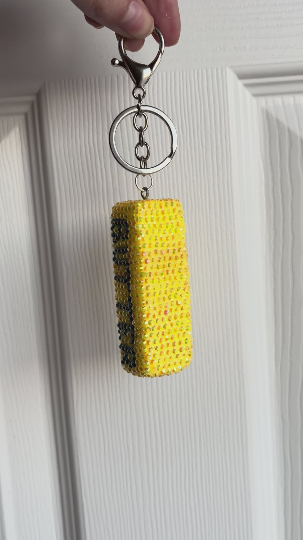Bedazzled Butter Keychain