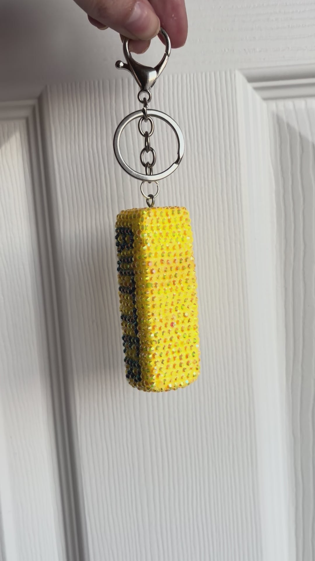 Bedazzled Butter Keychain